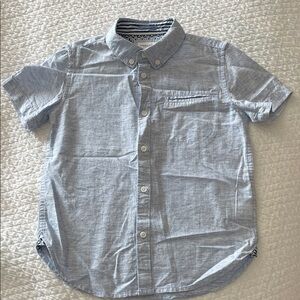 Denim & Flower Light Blue Short-Sleeve Button-Down Shirt